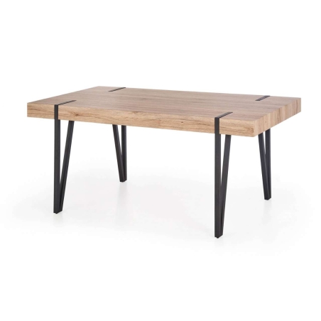 Yohann table san remo oak / black Halmar