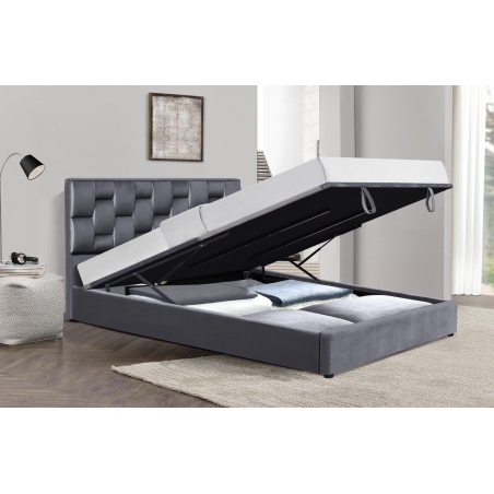 Annabel 160 bed with container function ash Halmar