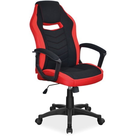 Swivel armchair camaro black red Signal