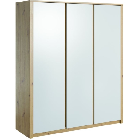 Wardrobe S3D Malta oak artisan/white matt Gała Meble