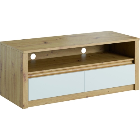 RTV Cabinet Malta oak artisan/white matt Gała Meble