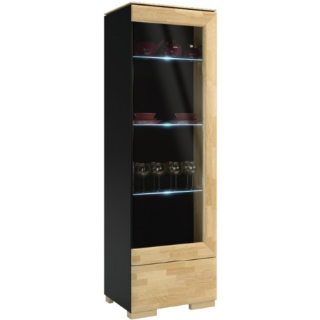 Rossano glass cabinet 1DS1D right Mebin