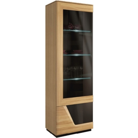 Smart Glass Single Display Unit Left with light Mebin