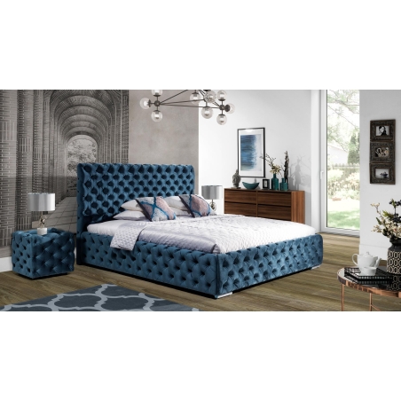 Havana bed 200 X 200 cm with container New Elegance (upholstered furniture)