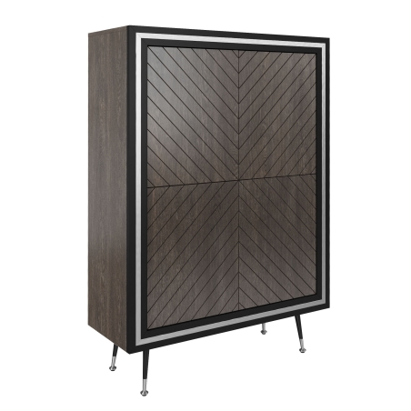 Lissy Elegance Drewno - Dąb Onyx, Lissy Elegance Ramka - Srebrna Ramka