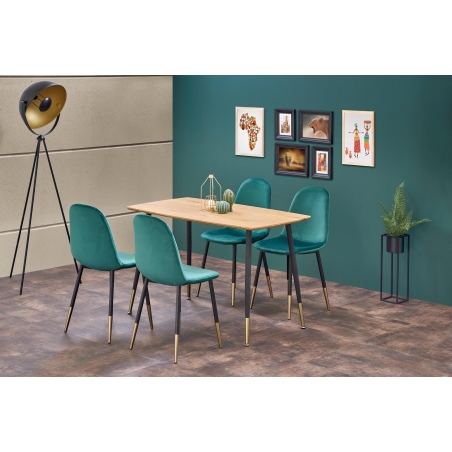 K379 dark green chair Halmar