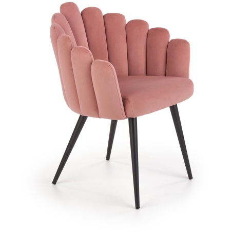 K410 chair pink velvet Halmar