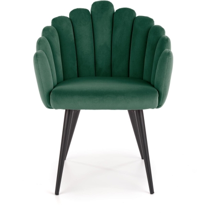 K410 dark green velvet chair Halmar