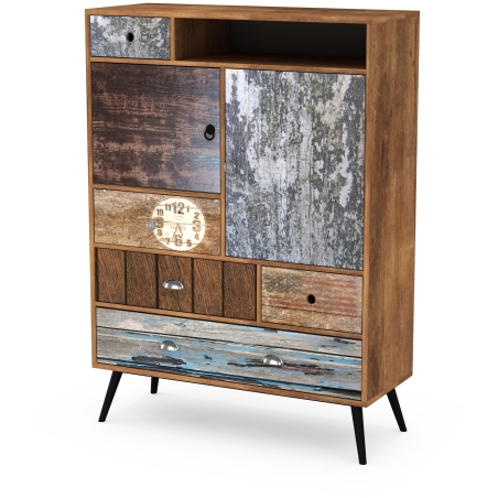 Mezo km4 multicoloured chest of drawers Halmar