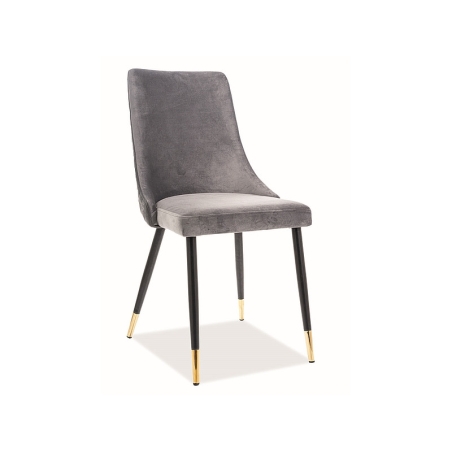 Piano Velvet chair grey Bluvel 14 Signal