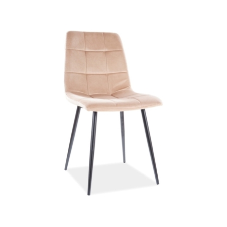 Mila Velvet beige Bluvel chair 28 Signal