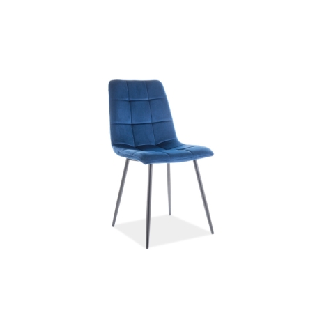 Mila Velvet chair navy blue Bluvel 86 Signal