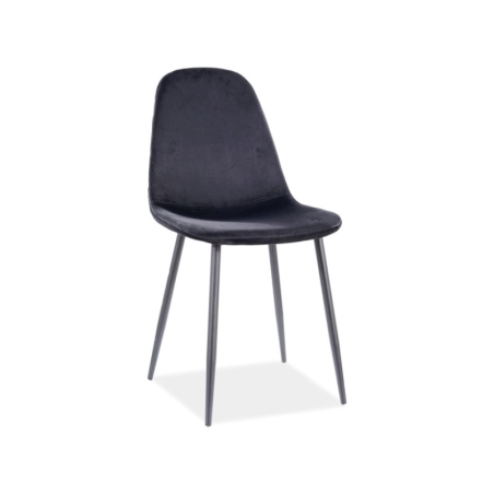Fox Velvet Black Frame Chair Tap.117 Signal