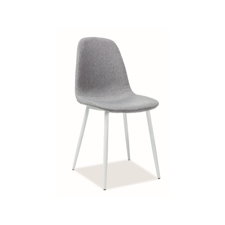 Fox Chair White Frame Grey Tap.49 Signal