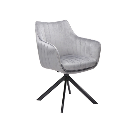 Azalia Velvet grey Bluvel 14 chair Signal