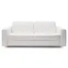 White two-seater sofas