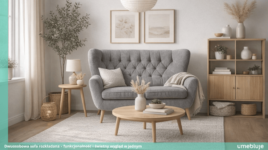Dwuosobowa sofa rozkładana – funkcjonalność i świetny wygląd w jednym